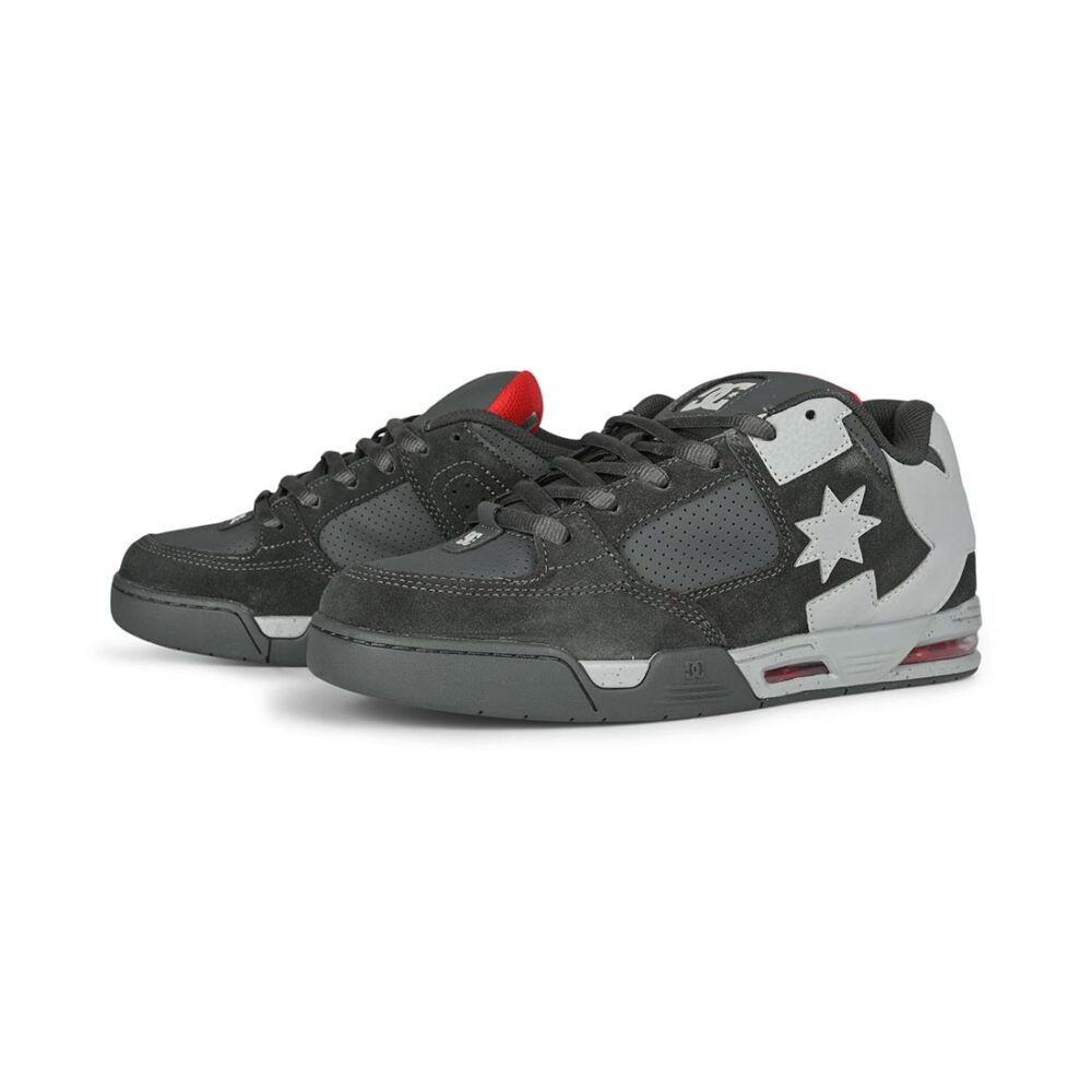 DC Command Skate Shoes - Dark Grey/Red