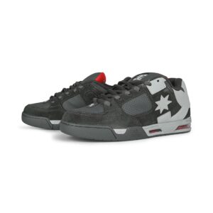 DC Command Skate Shoes - Dark Grey/Red