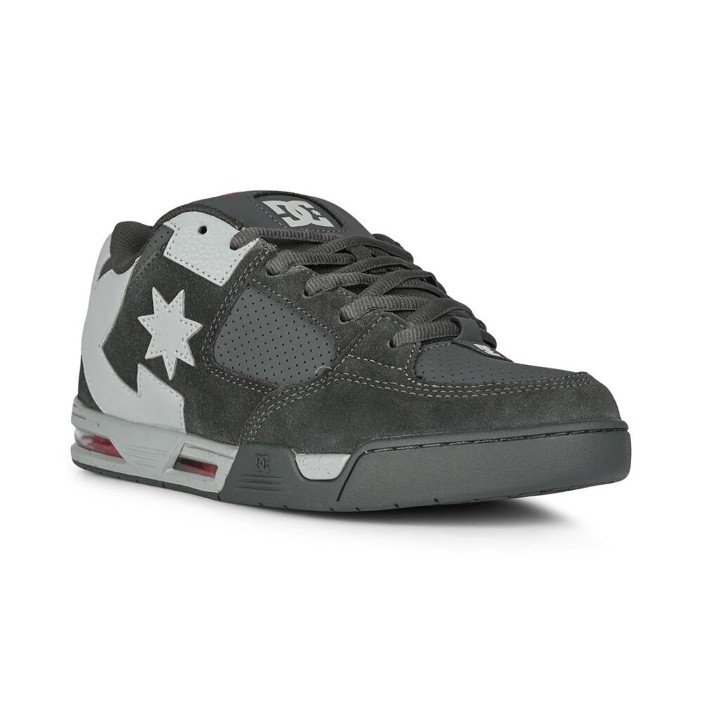 DC Command Skate Shoes - Dark Grey/Red