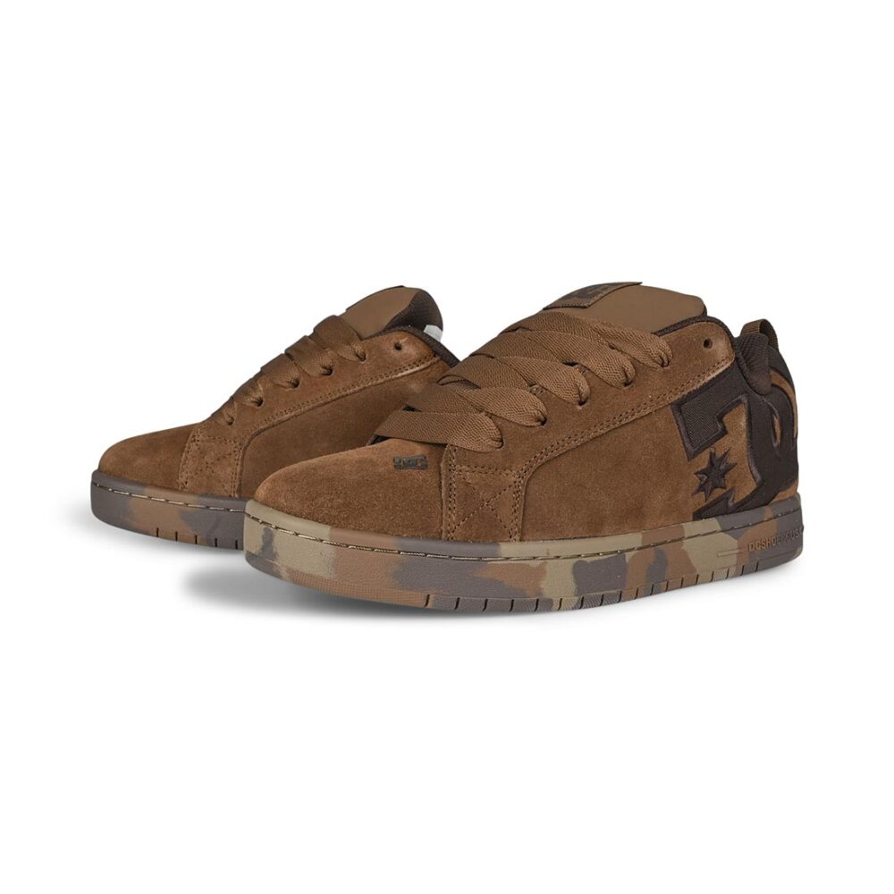 DC Court Graffik SE Skate Shoes - Brown/Brown