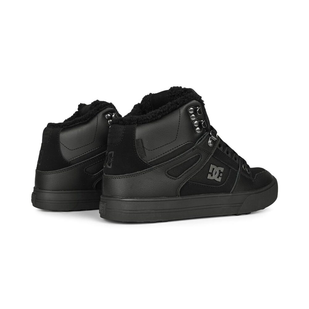 DC Pure High Top WC WNT Winterised Skate Shoes - Black/Black/Black