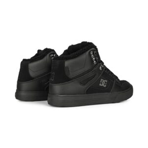 DC Pure High Top WC WNT Winterised Skate Shoes - Black/Black/Black