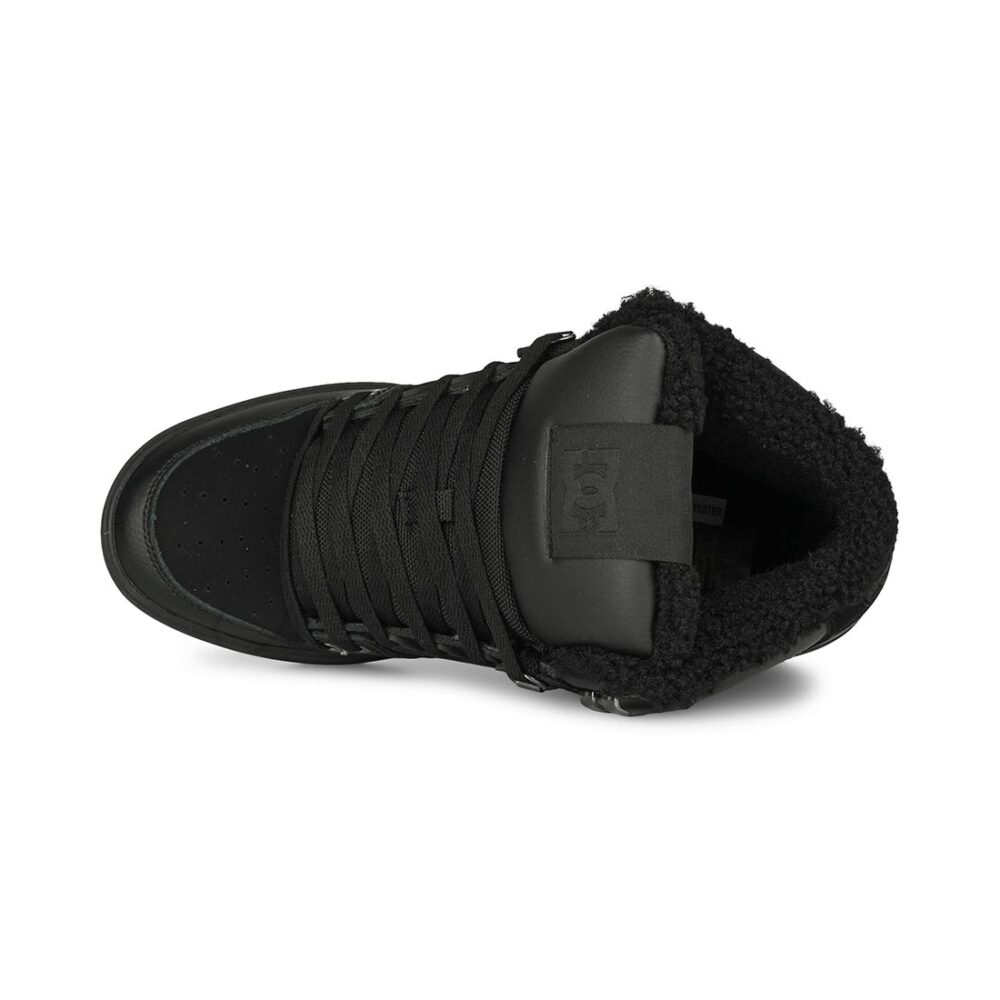 DC Pure High Top WC WNT Winterised Skate Shoes - Black/Black/Black