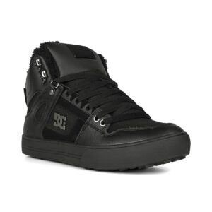 DC Pure High Top WC WNT Winterised Skate Shoes - Black/Black/Black
