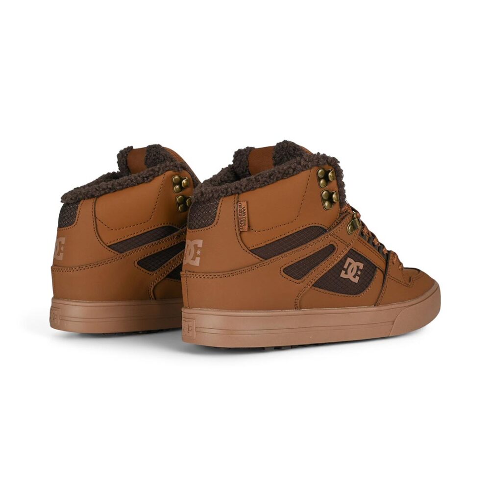 DC Pure High Top WC WNT Winterised Skate Shoes - Wheat/Black
