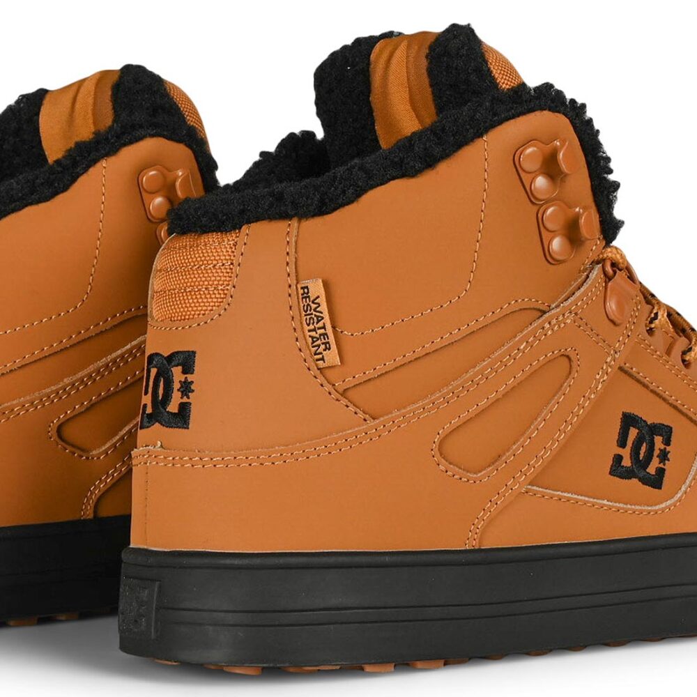 DC Pure High Top WC WNT Winterised Skate Shoes - Wheat/Black