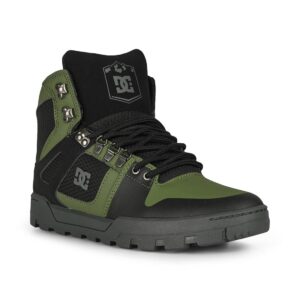 DC Pure High Top WR Lace Up Winter Boot - Black/Olive/Grey