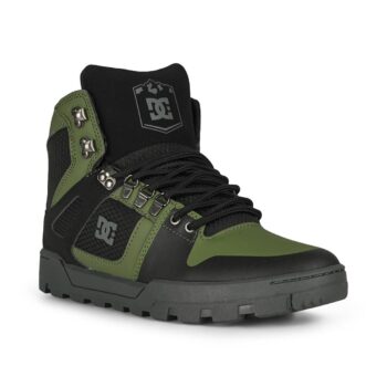 DC Pure High Top WR Lace Up Winter Boot - Black/Olive/Grey