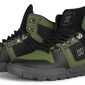 DC Pure High Top WR Lace Up Winter Boot - Black/Olive/Grey
