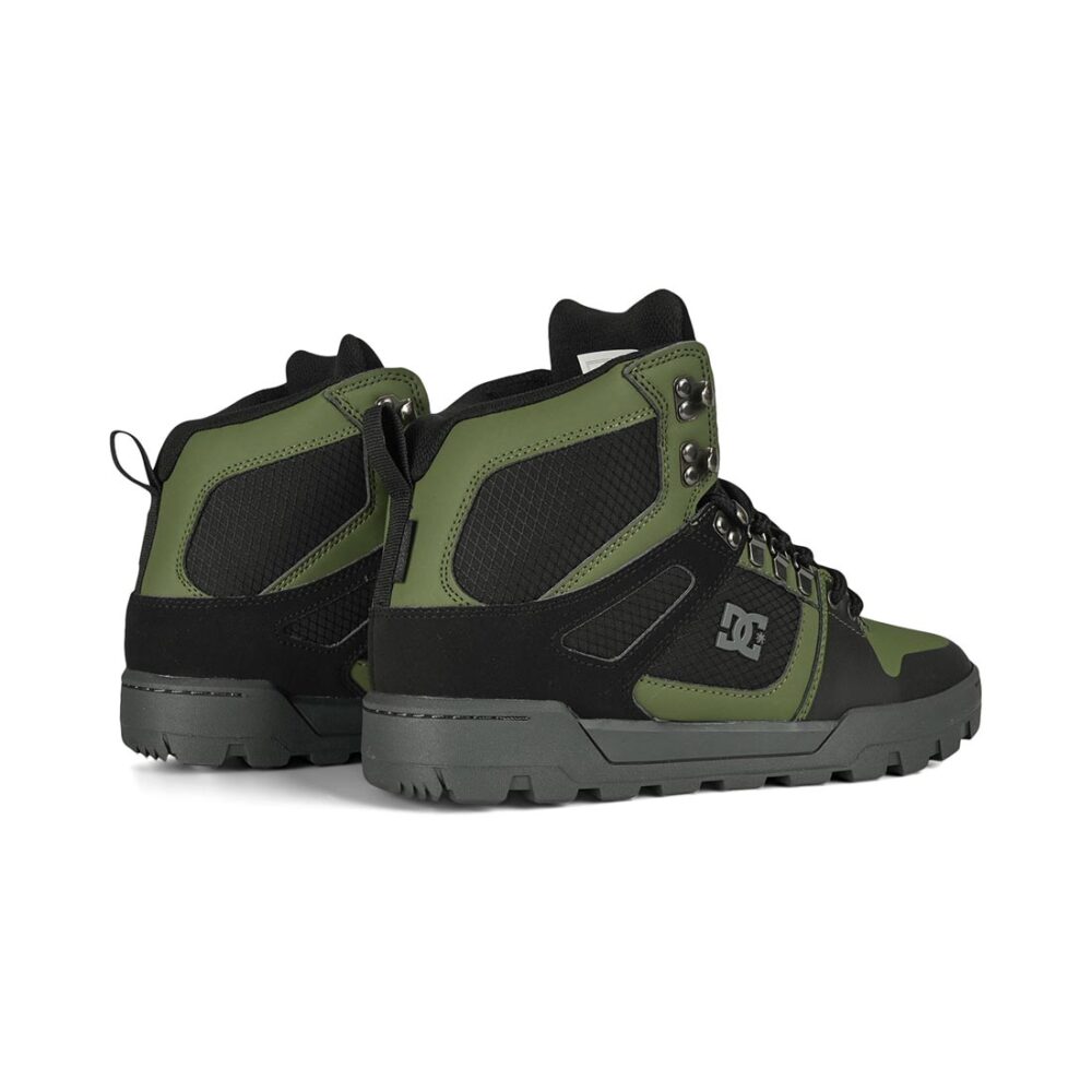 DC Pure High Top WR Lace Up Winter Boot - Black/Olive/Grey