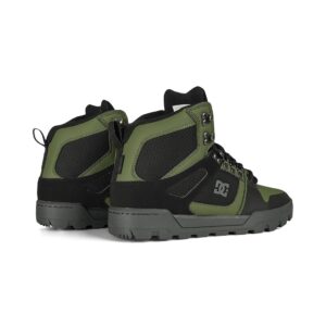 DC Pure High Top WR Lace Up Winter Boot - Black/Olive/Grey