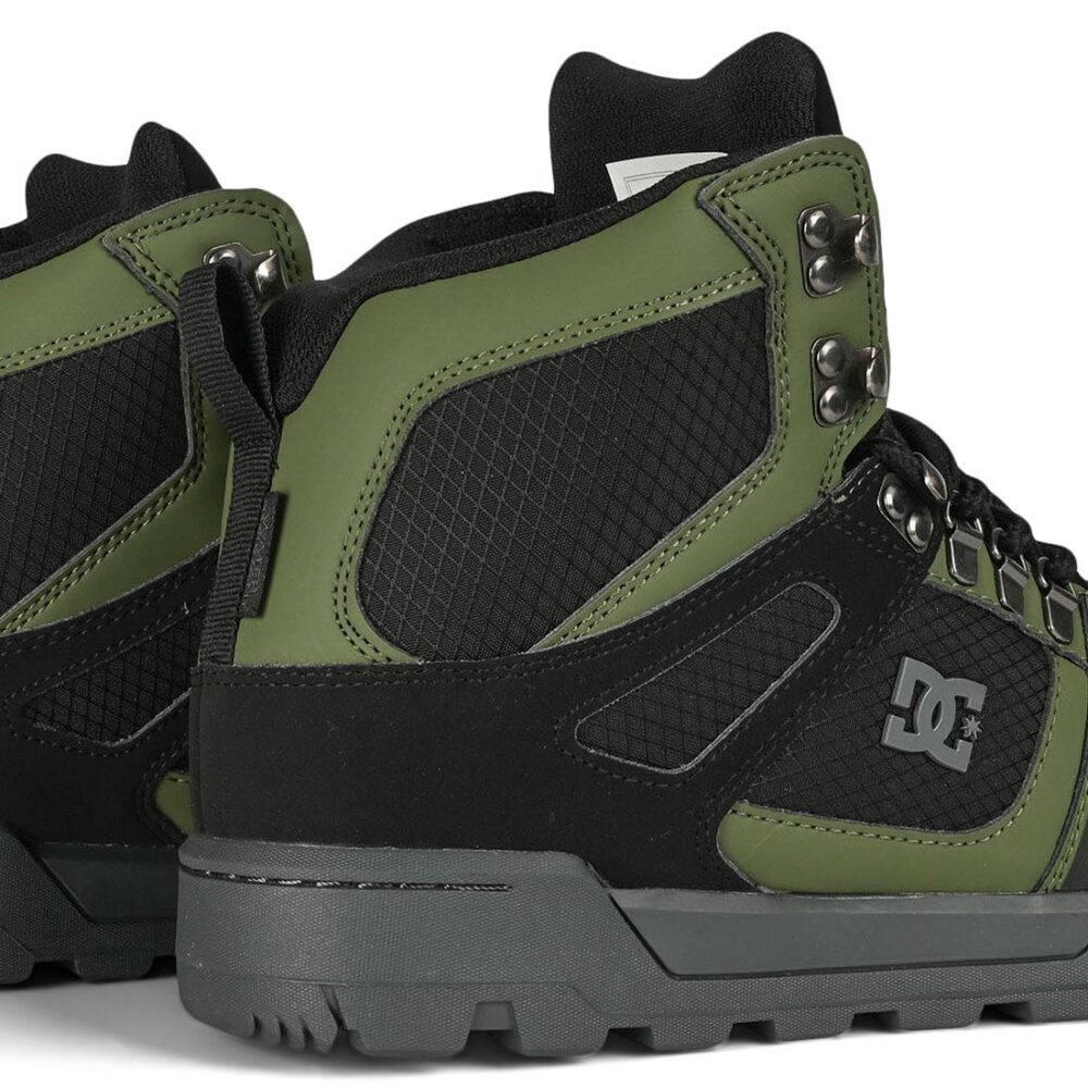 DC Pure High Top WR Lace Up Winter Boot - Black/Olive/Grey