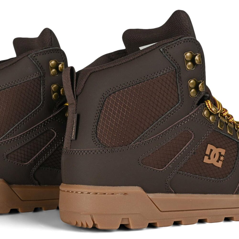 DC Pure High Top WR Lace Up Winter Boot - Brown/Gum