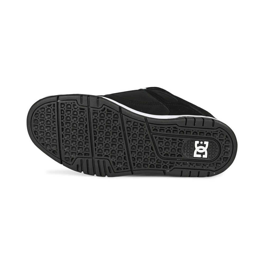 DC Stag Skate Shoes - Black/Black/White
