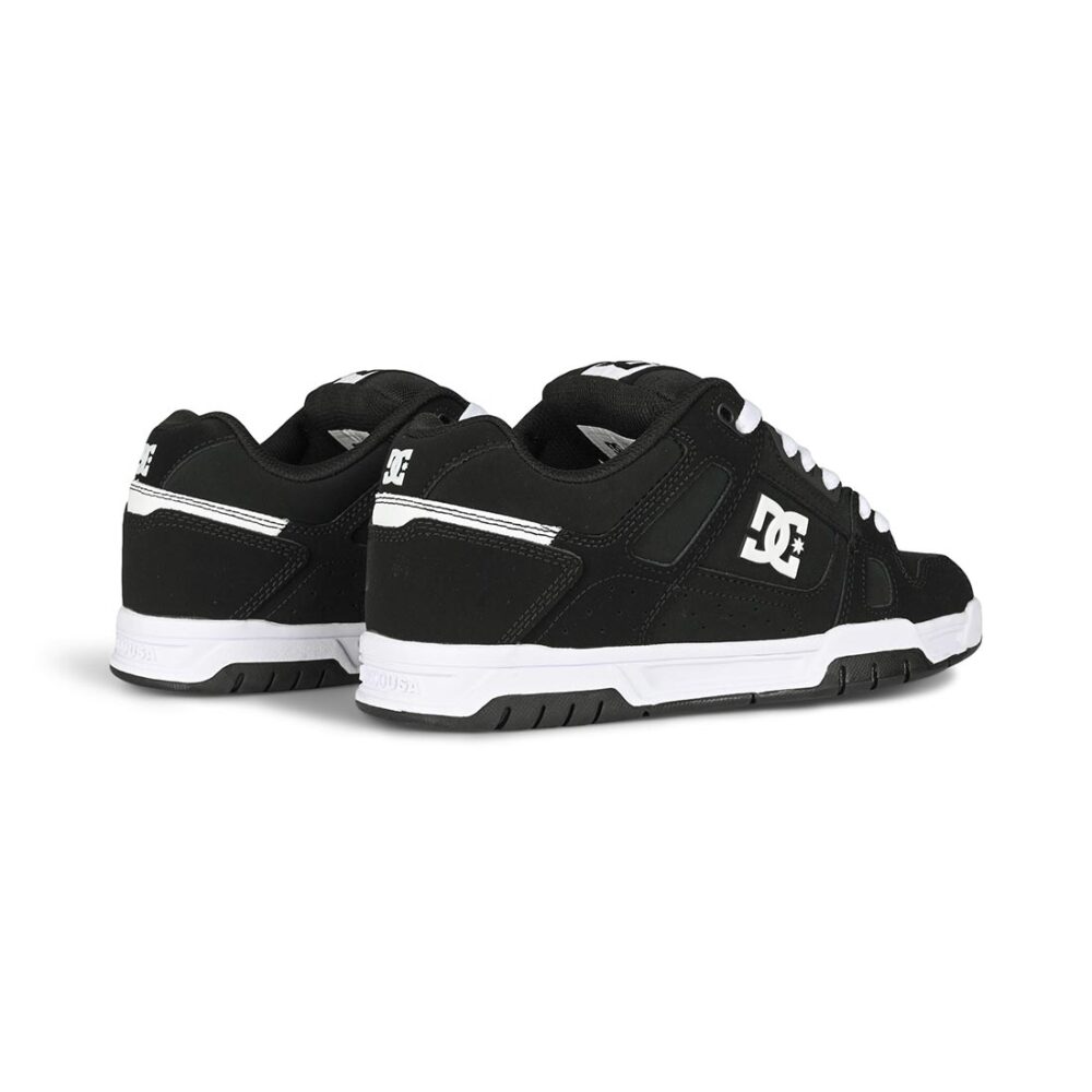DC Stag Skate Shoes - Black/Black/White