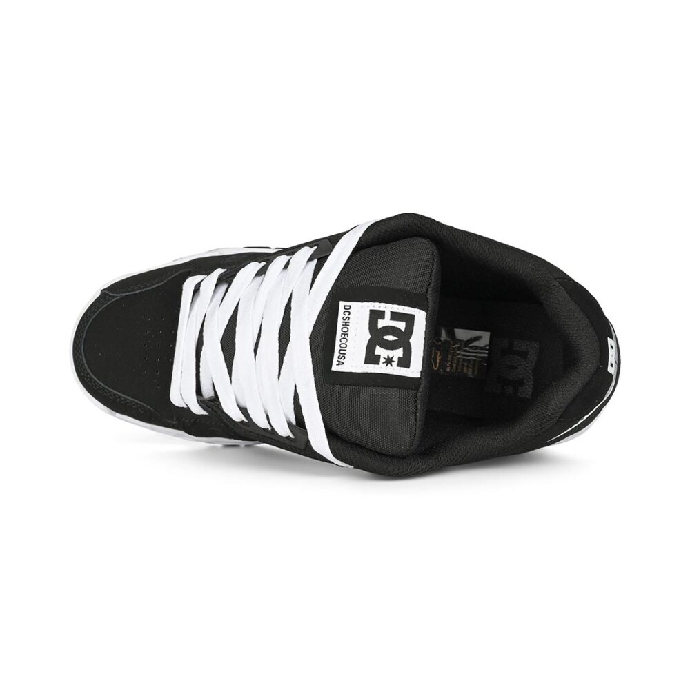 DC Stag Skate Shoes - Black/Black/White