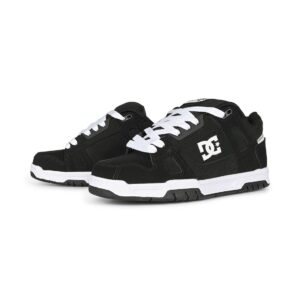 DC Stag Skate Shoes - Black/Black/White