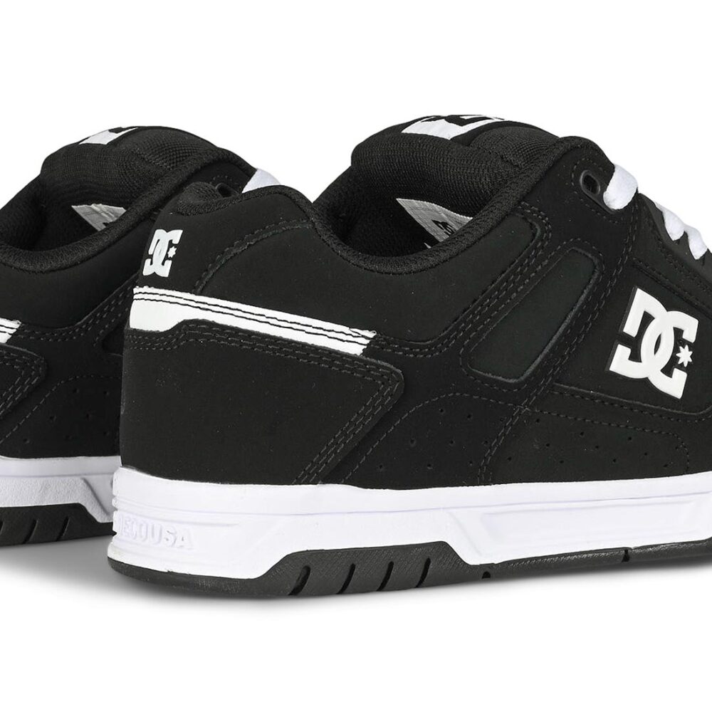 DC Stag Skate Shoes - Black/Black/White
