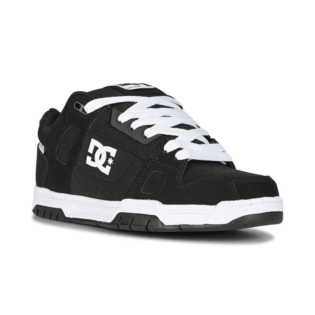 DC Stag Skate Shoes - Black/Black/White