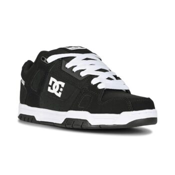 DC Stag Skate Shoes - Black/Black/White