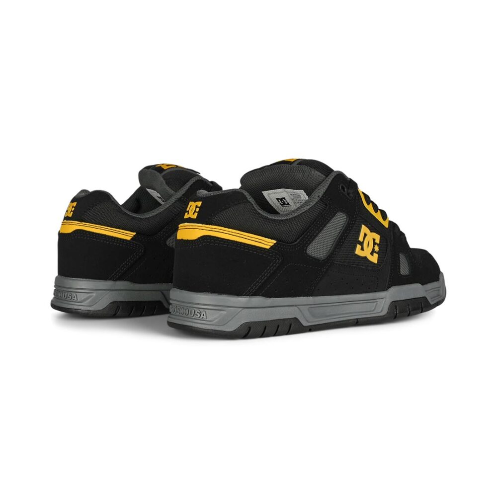DC Stag Skate Shoes - Black/Yellow