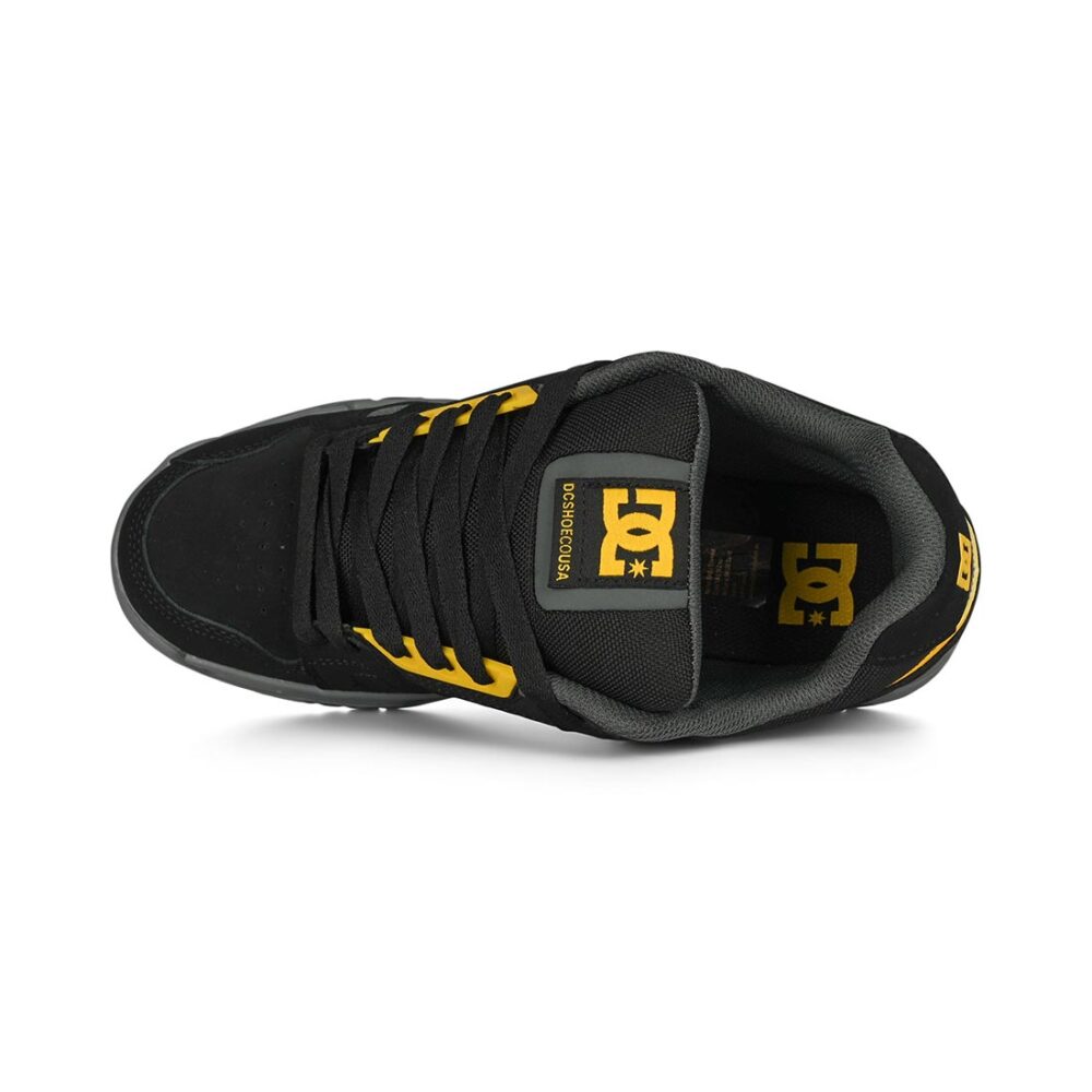 DC Stag Skate Shoes - Black/Yellow