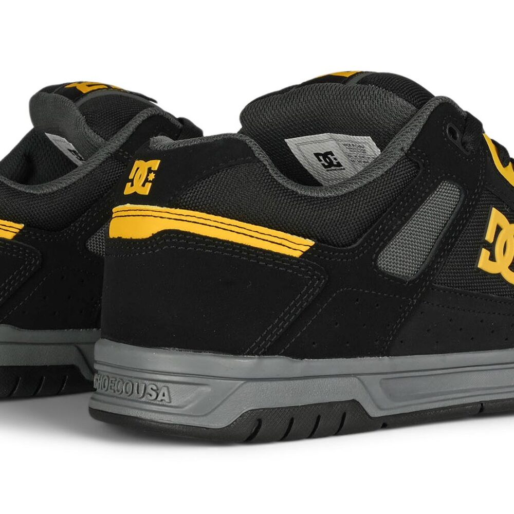 DC Stag Skate Shoes - Black/Yellow