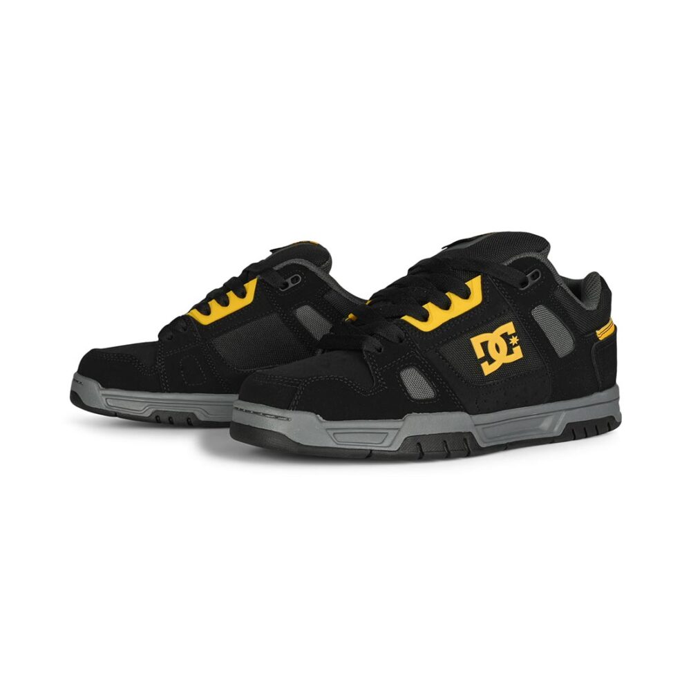DC Stag Skate Shoes - Black/Yellow