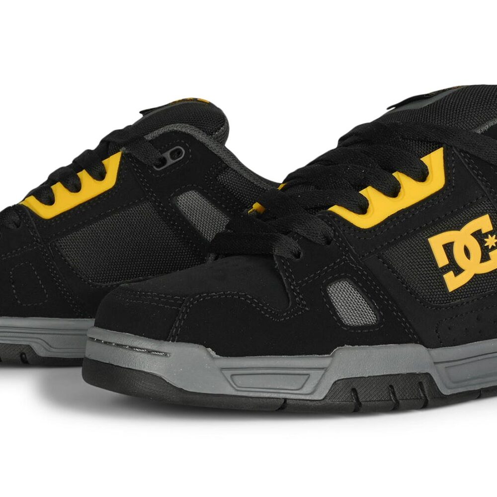 DC Stag Skate Shoes - Black/Yellow