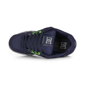 DC Stag Skate Shoes - Navy/Lime/Grey