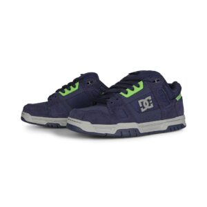 DC Stag Skate Shoes - Navy/Lime/Grey