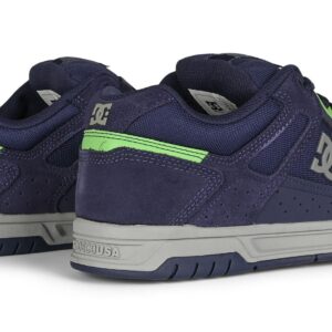 DC Stag Skate Shoes - Navy/Lime/Grey