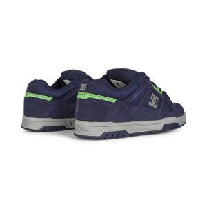 DC Stag Skate Shoes - Navy/Lime/Grey