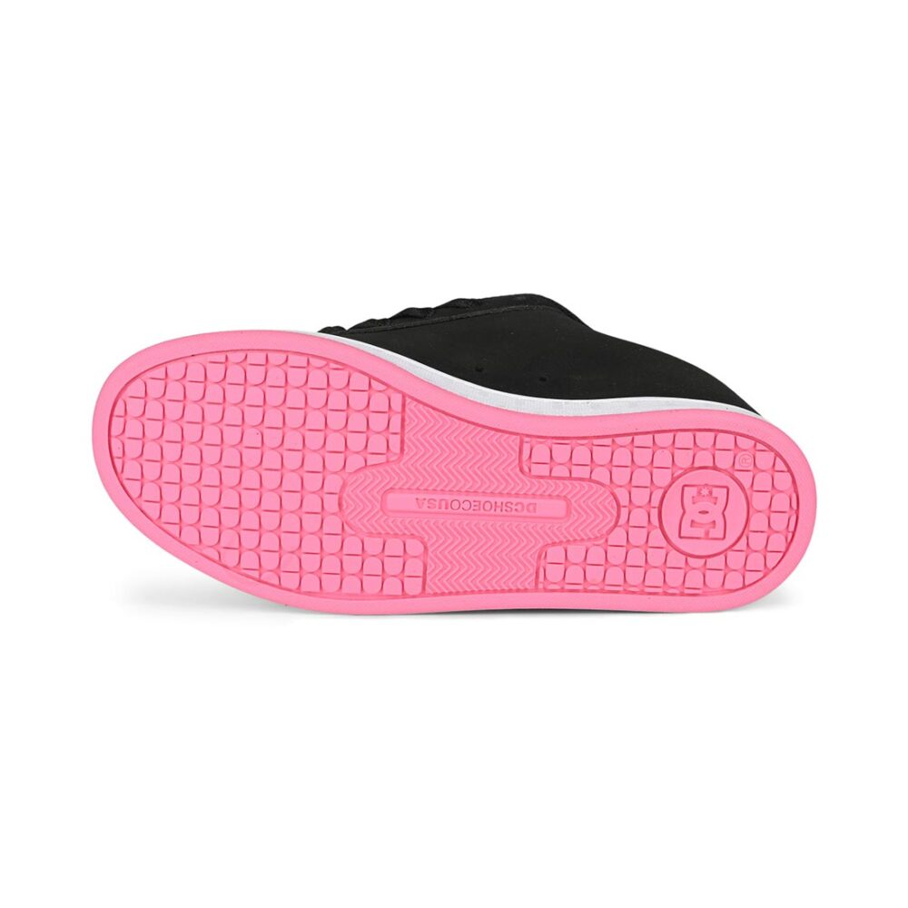 DC Women's Court Graffik Skate Shoes - Black/Pink/White