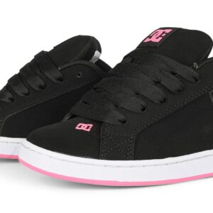 DC Women's Court Graffik Skate Shoes - Black/Pink/White