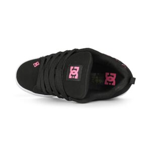 DC Women's Court Graffik Skate Shoes - Black/Pink/White