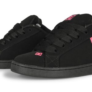 DC Women's Court Graffik Skate Shoes - Black/White/Pink