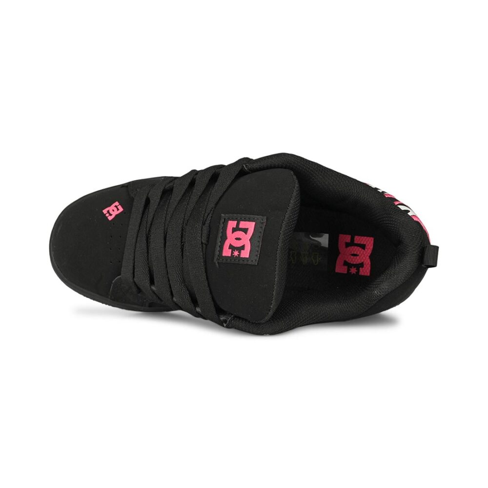 DC Women's Court Graffik Skate Shoes - Black/White/Pink