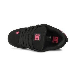 DC Women's Court Graffik Skate Shoes - Black/White/Pink