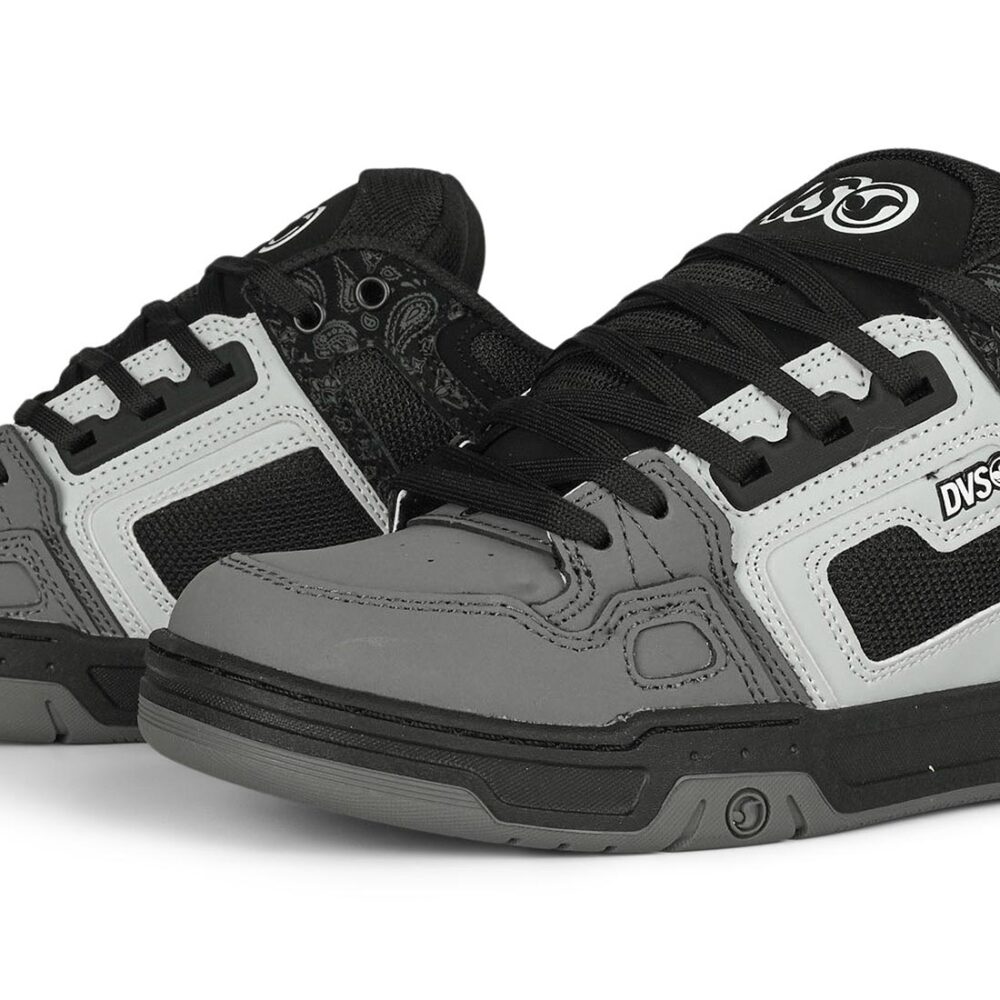 DVS Comanche Shoes - Black/Charcoal Print