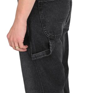 Dickies 933 Regular Tapered Carpenter Jeans - Black Wash Faded