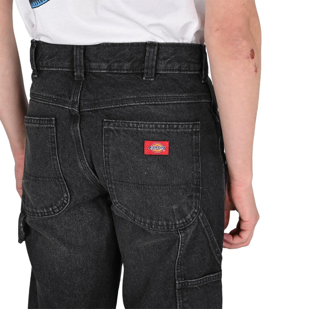 Dickies 933 Regular Tapered Carpenter Jeans - Black Wash Faded