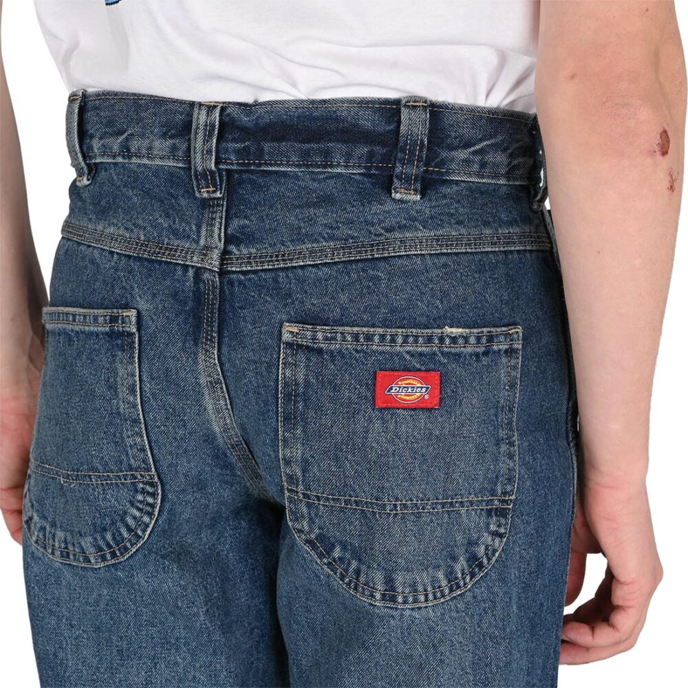 Dickies 954 Relaxed Straight Jeans - Mid Blue Fade
