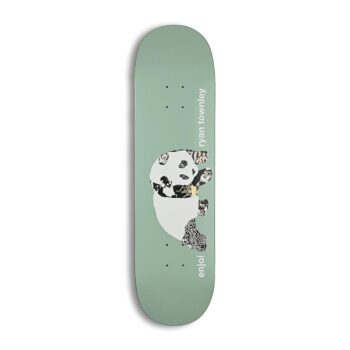 Enjoi Townley Collage Panda R7 Skateboard Deck - Sage