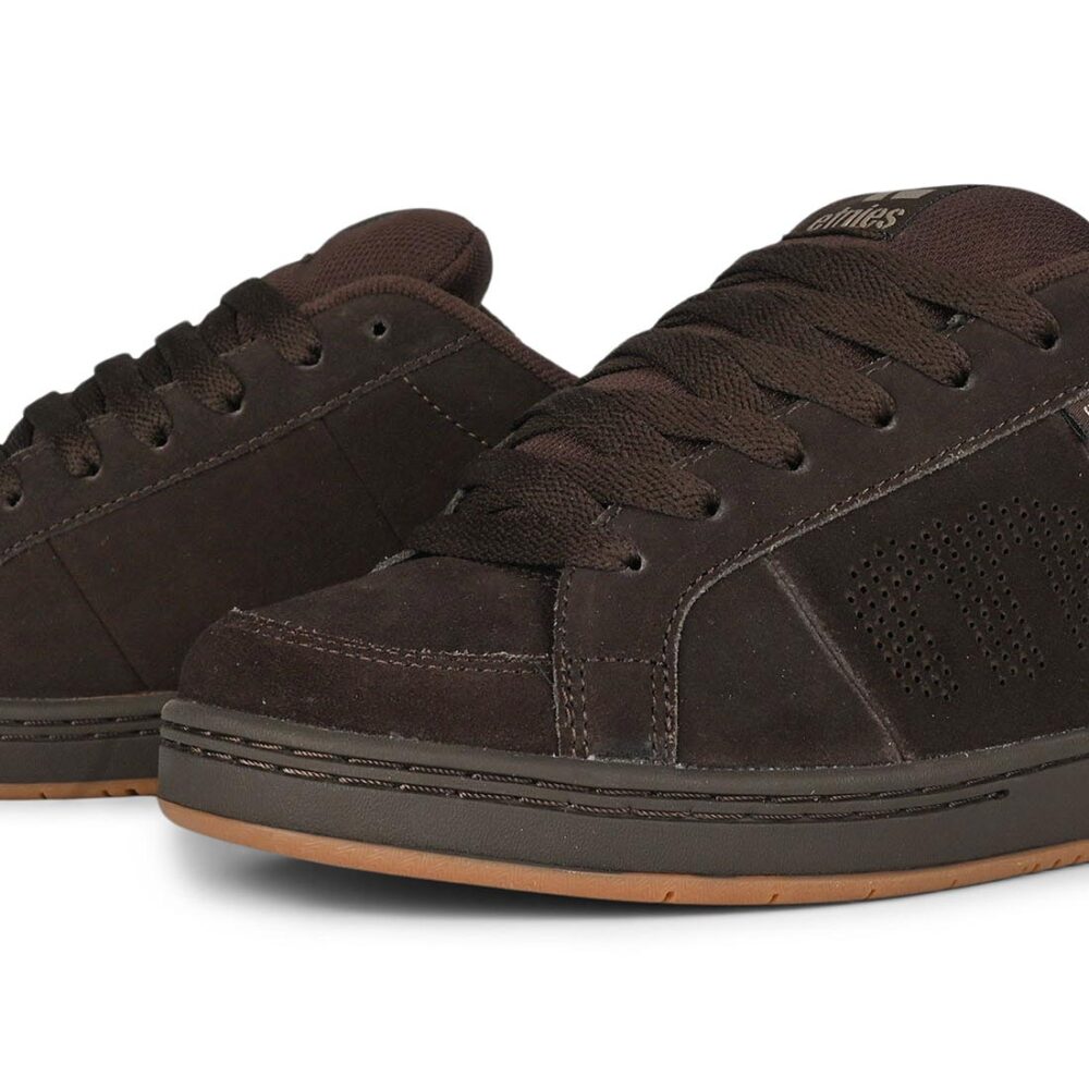 Etnies Kingpin Skate Shoes - Black/Brown/Tan