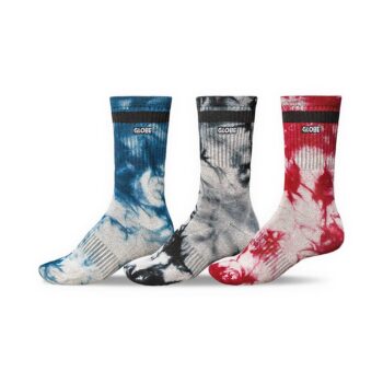 Globe All Tied Up Crew Socks 3 Pack - Assorted