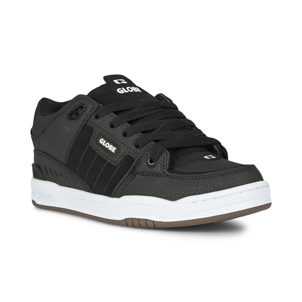 Globe Fusion Skate Shoes - Black/White/Gum