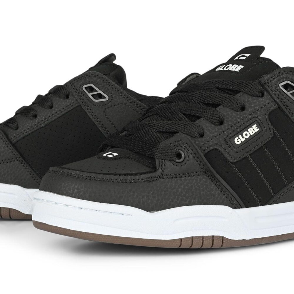 Globe Fusion Skate Shoes - Black/White/Gum