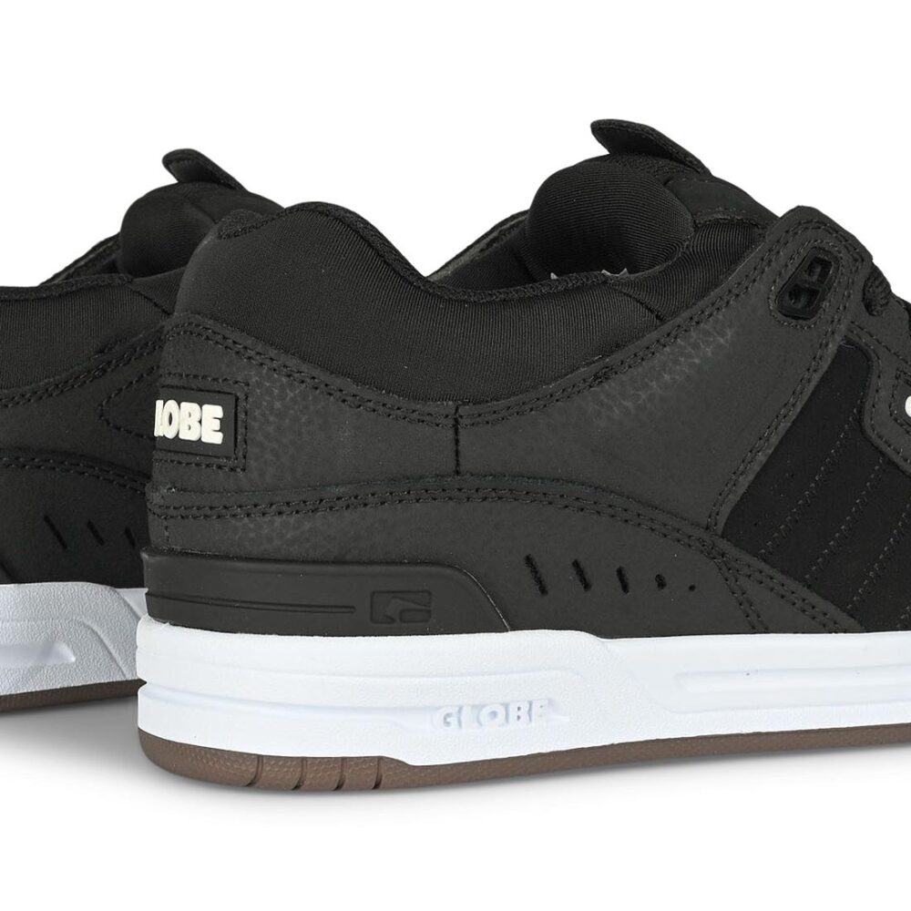 Globe Fusion Skate Shoes - Black/White/Gum