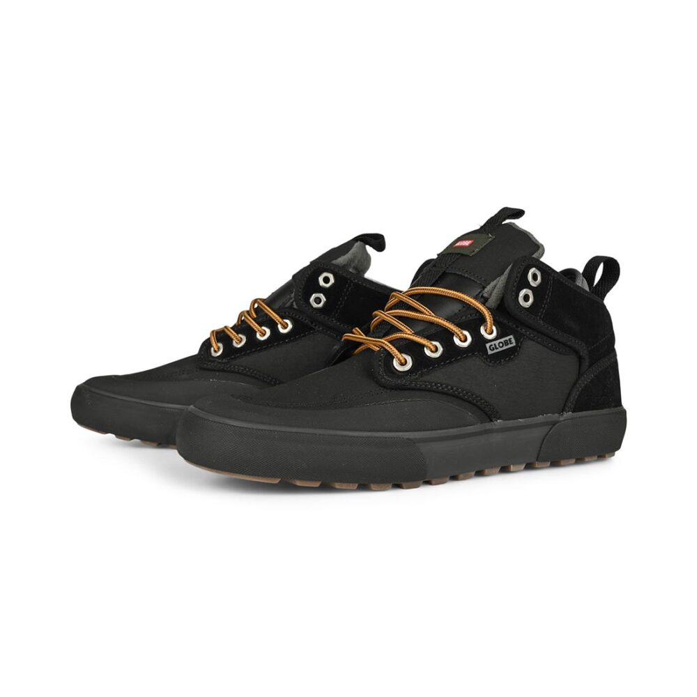 Globe Motley Mid Winterised Skate Shoes - Black/Gunmetal/Trek